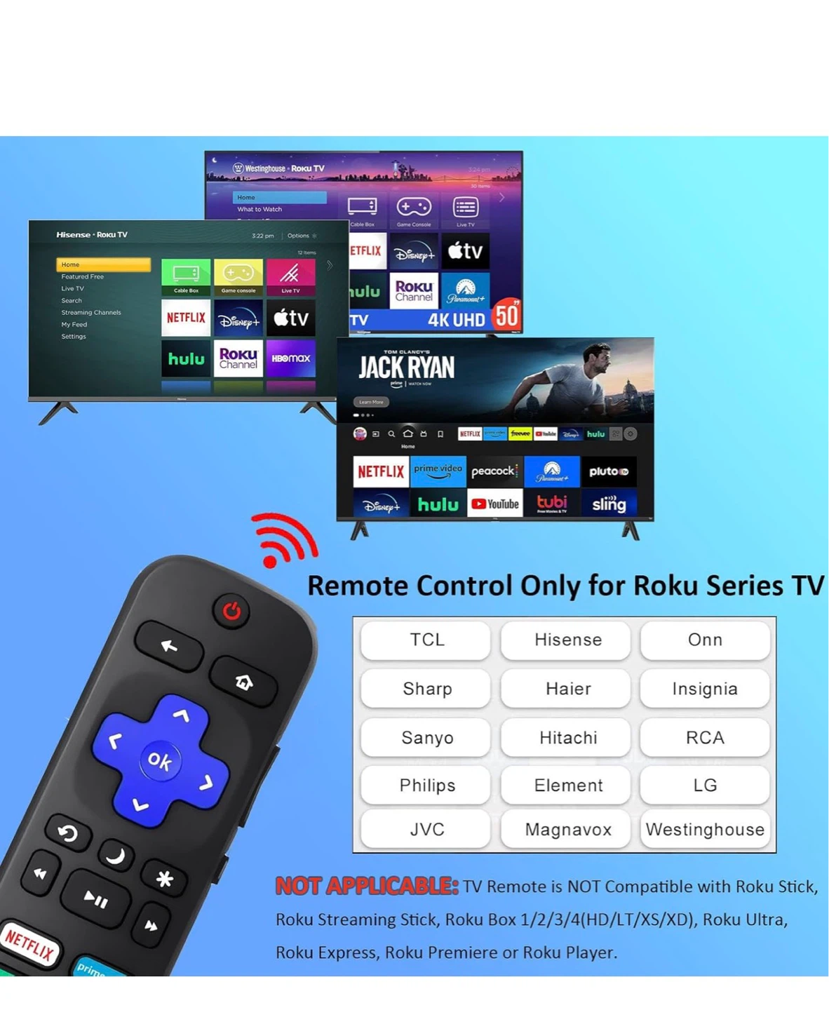 Roku Series TV Remote Control - photo 3