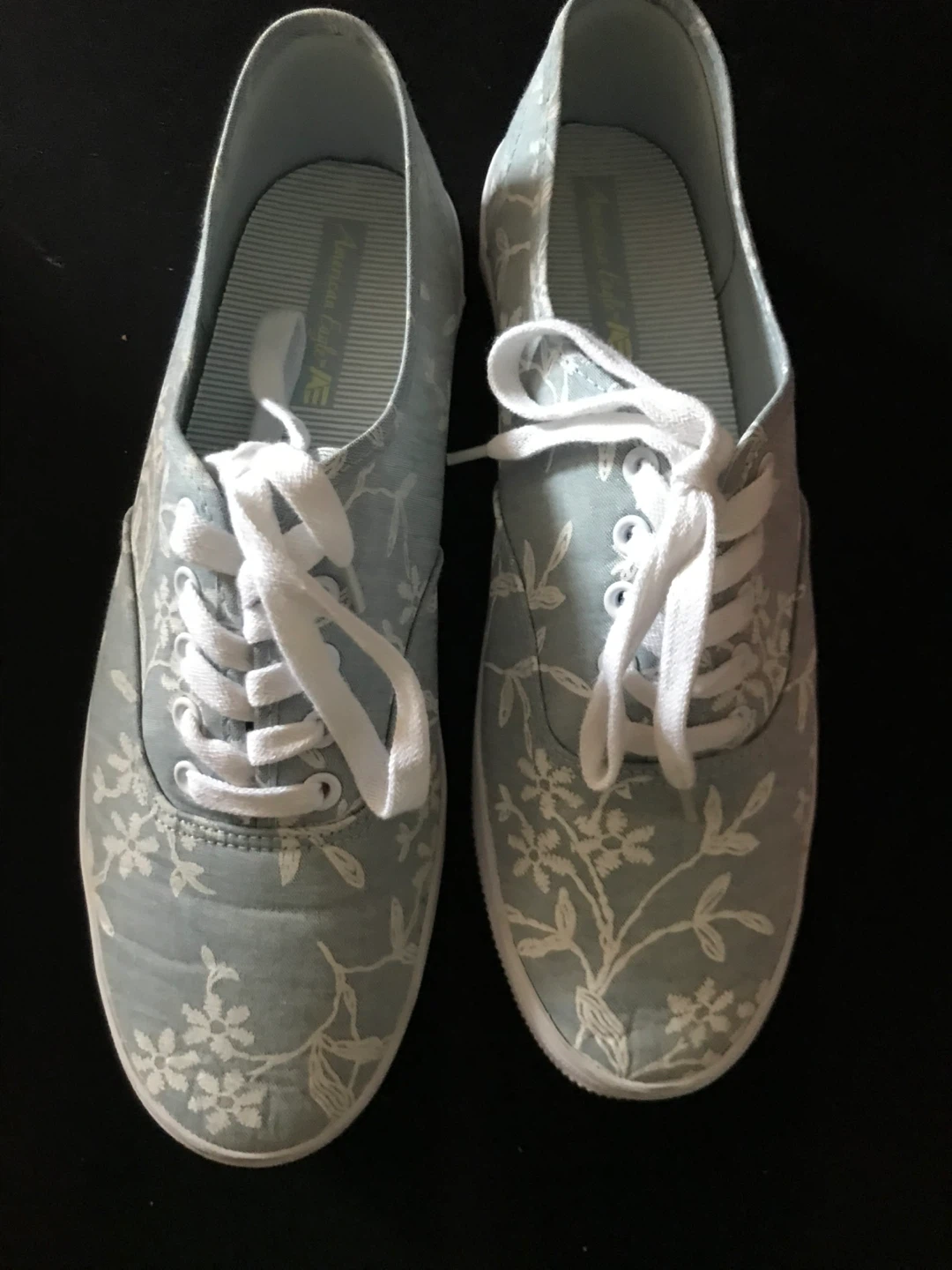 American Eagle Floral Canvas Sneakers