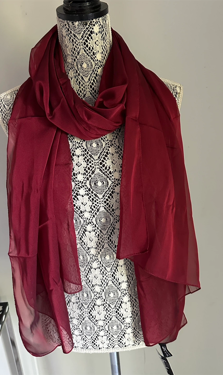 Maroon Sheer Scarf - New - $5 - East York