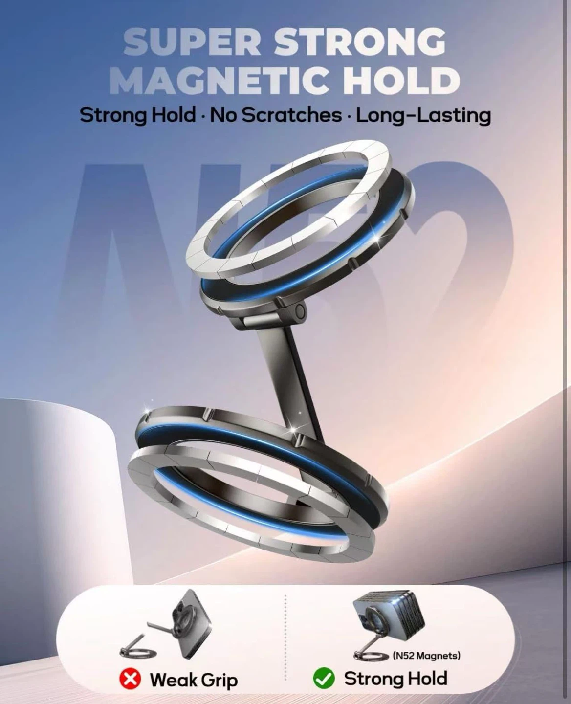 Magnetic Phone Ring Holder Stand with Magnetic Ring - photo 2
