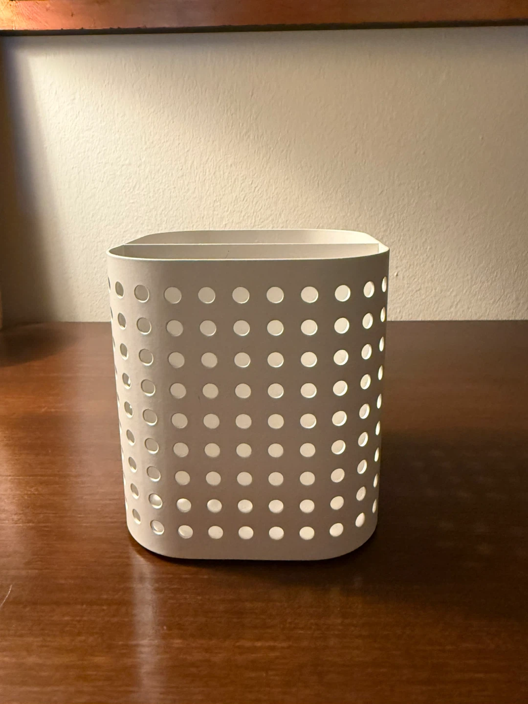 White Divided Utensil Holder