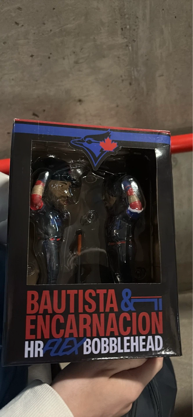 Toronto Blue Jays Bautista & Encarnacion HR Rex Bobblehead Set