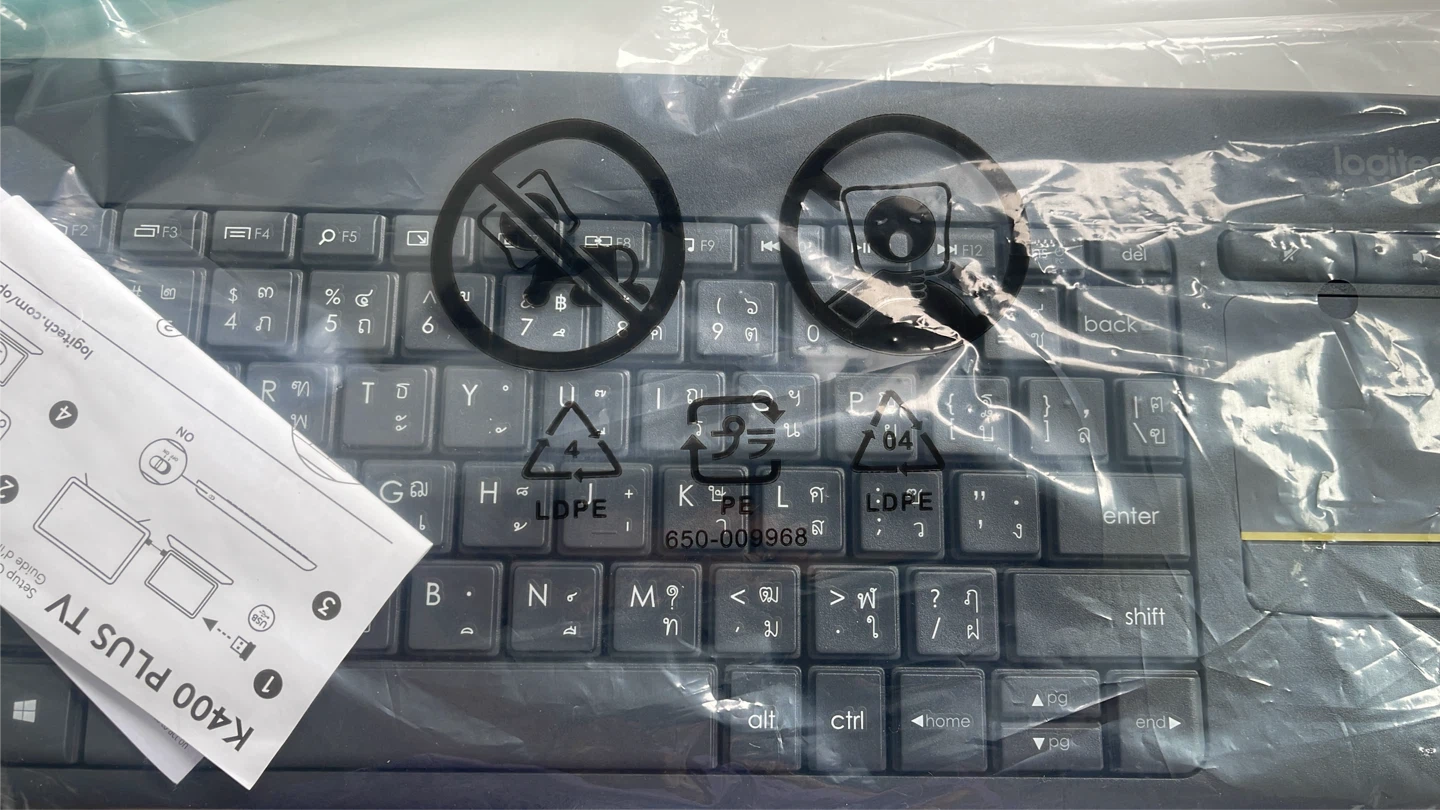 Thai-English Logitech K400 Plus Media Keyboard - photo 2