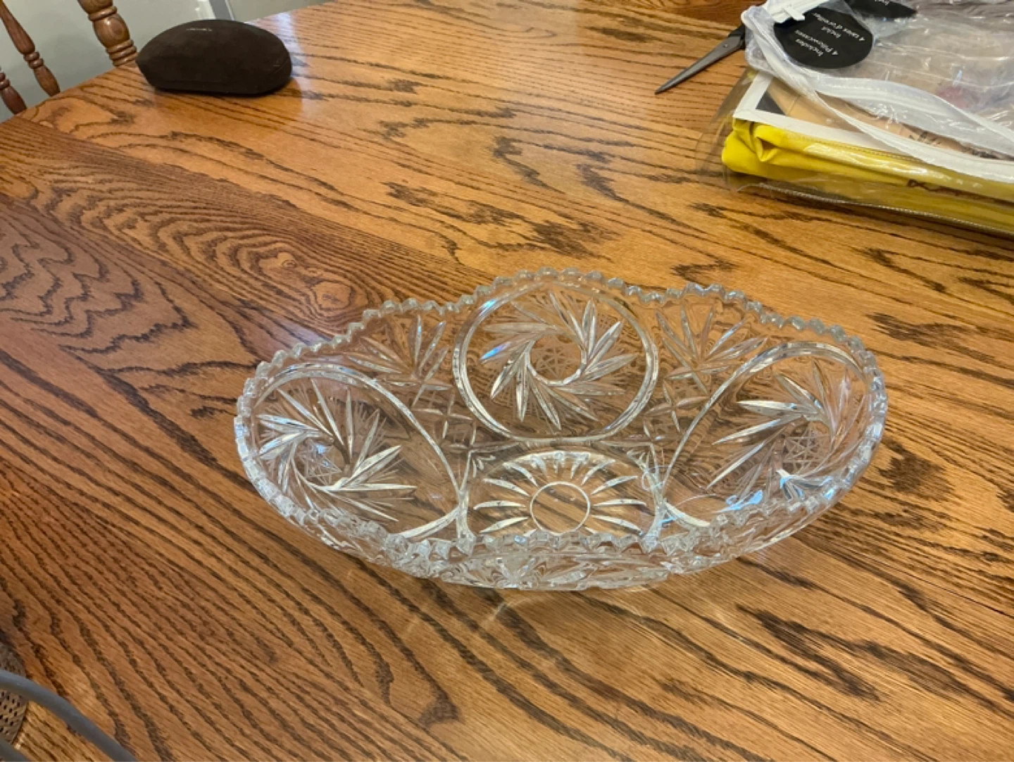 Crystal Glass Punch Bowl - photo 2