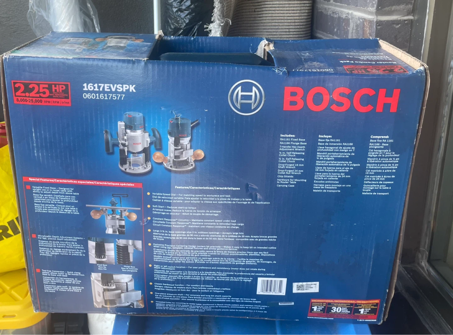 Bosch 1617EVSPK 2.25 HP Router Combo Pack - photo 2