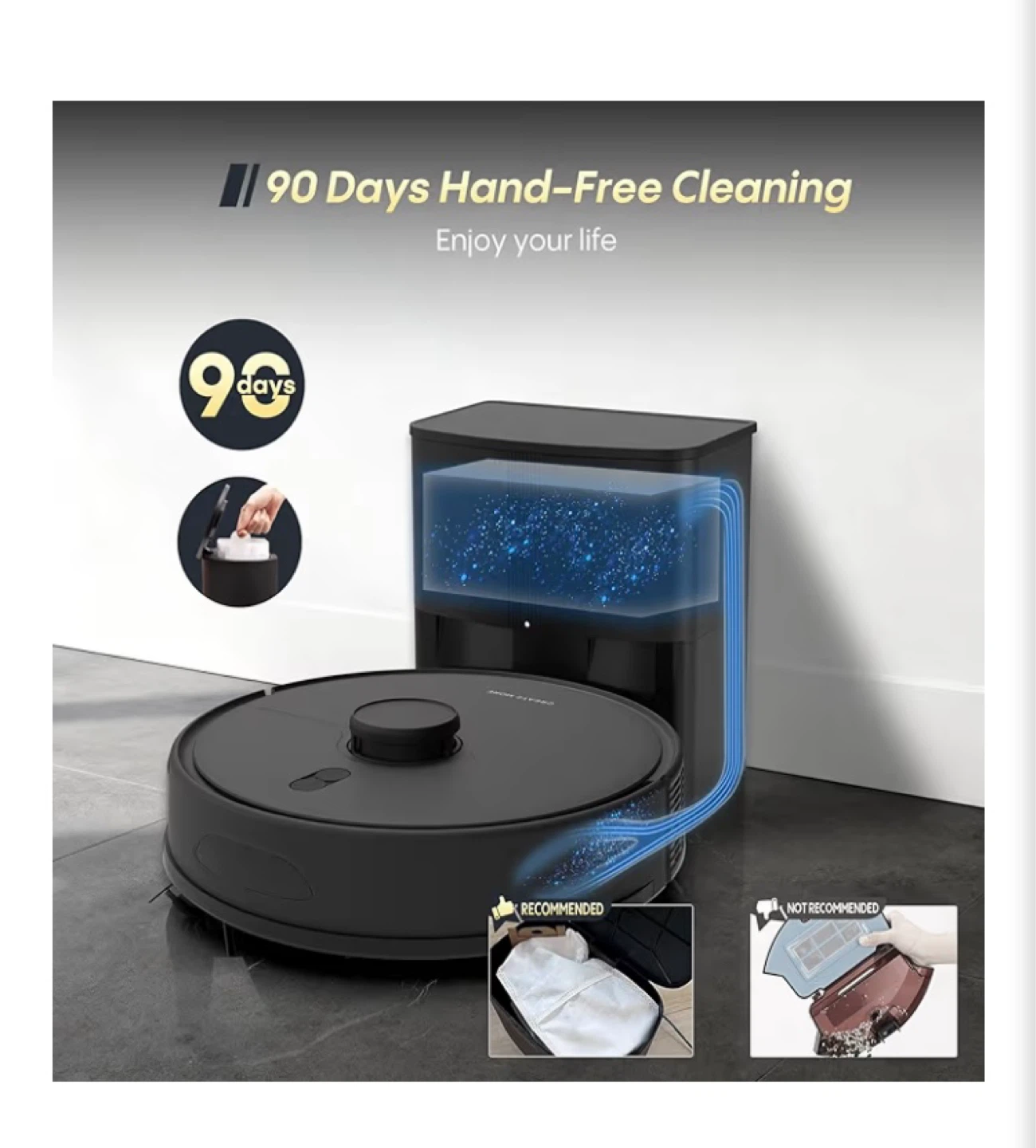 Big sale - Robotic Vacuum and Mop - 6000Pa Strong Suction - photo 5