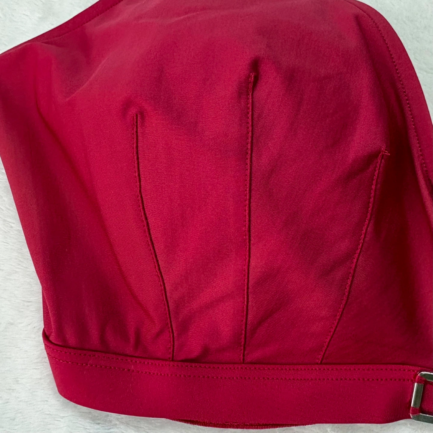 Panache Lined Underwire Halter Bikini Swim Top Red Size 38FF - photo 5