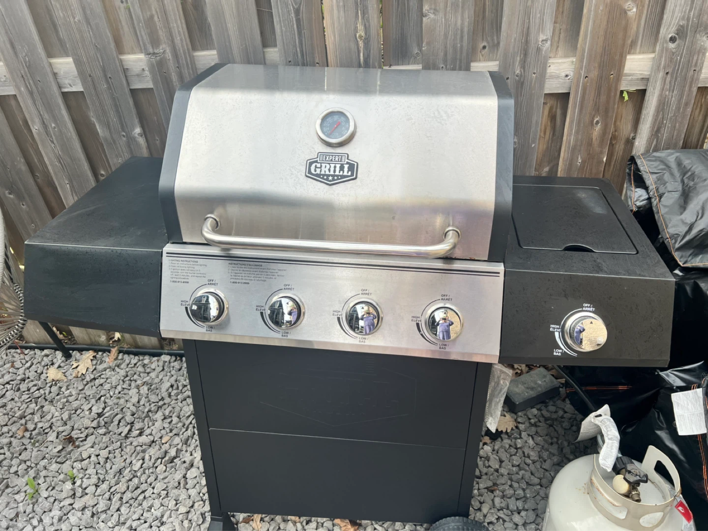 Expert Grill 3-Burner Propane Gas Grill with Cover