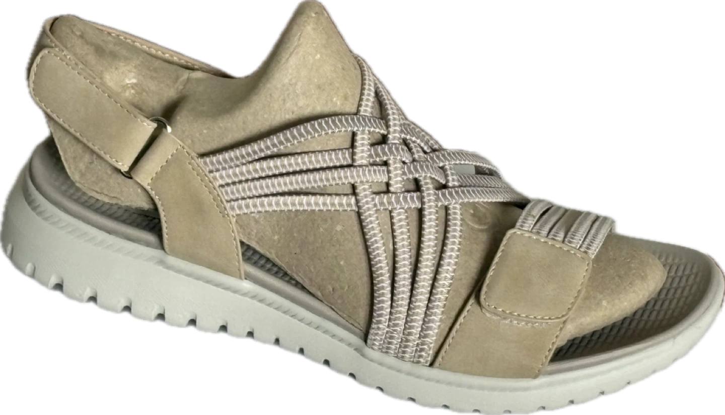 Women's Beige Strappy Sandals