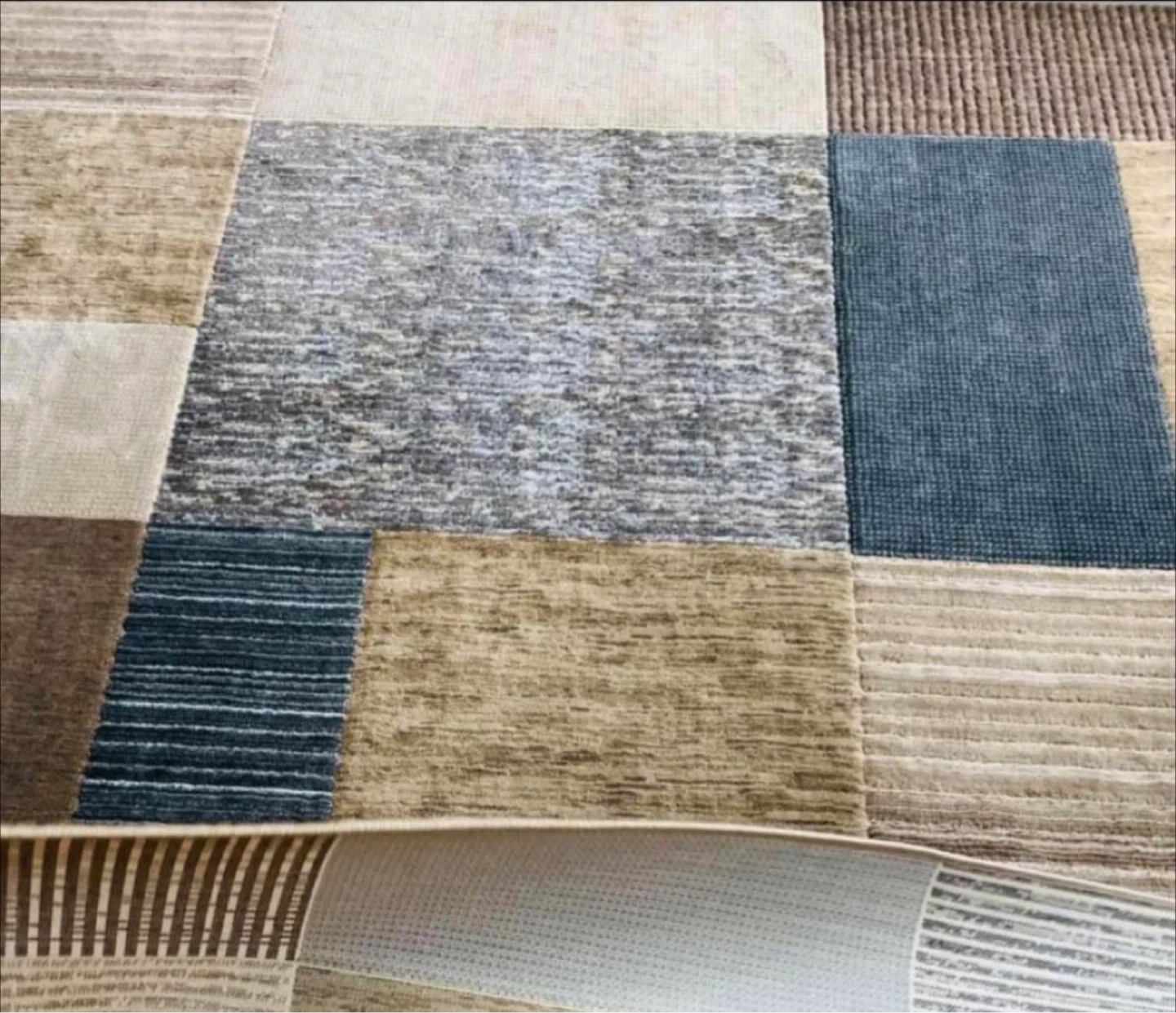 Patterned Area Rug - Brown, Grey, Beige - photo 5