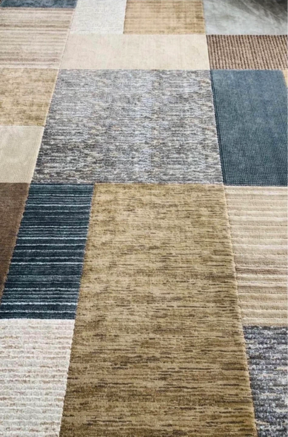 Patterned Area Rug - Brown, Grey, Beige - photo 4