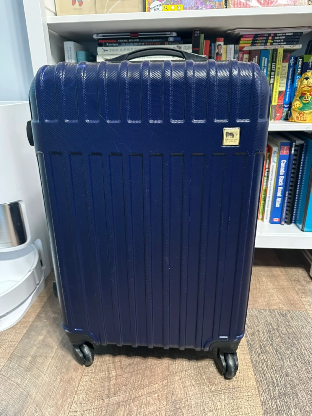 Blue Hardside Spinner Suitcase