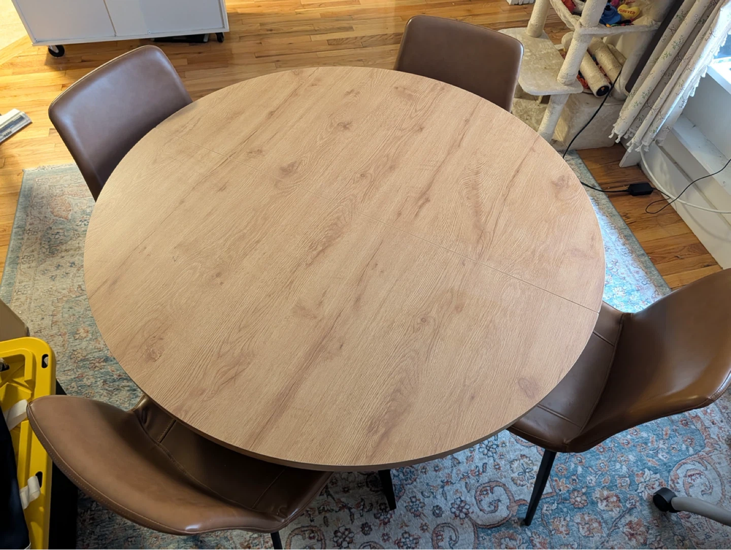 Round Dining Table with 4 Chairs - photo 2