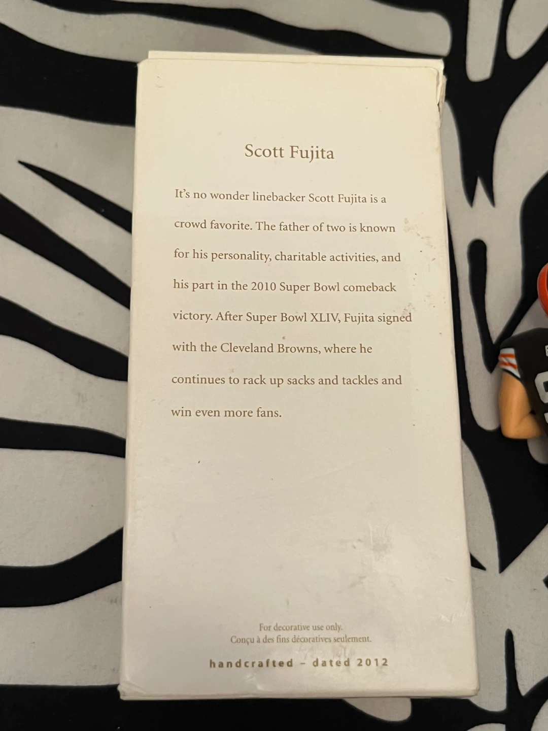 Hallmark Ornament Scott Fujita NFL Football Cleveland Browns 🏈 - photo 5