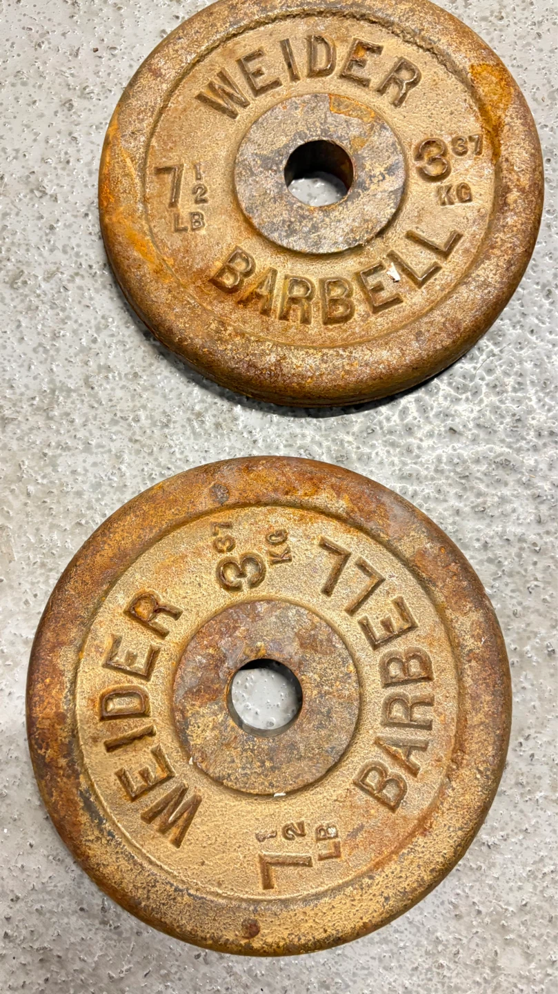 Weider Barbell Weight Plates (7.5 LB / 3.4 KG) - photo 2