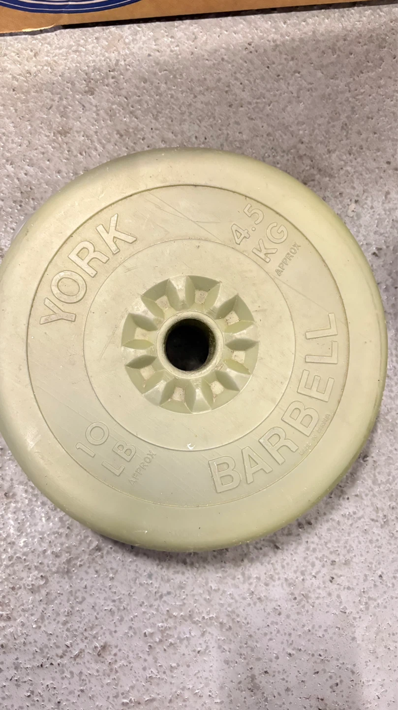 York 10 LB / 4.5 KG Barbell Weight Plate - photo 2