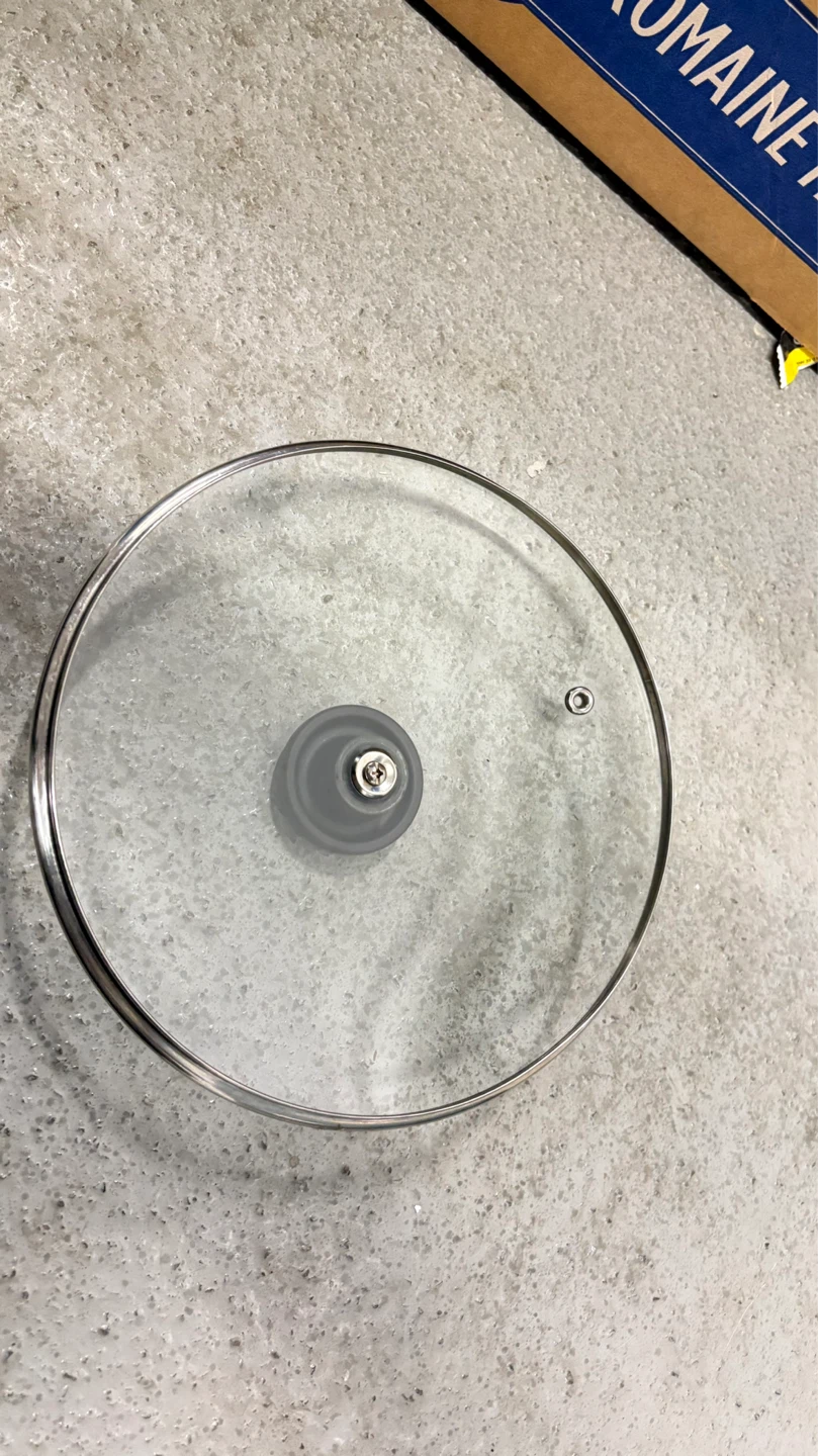 Glass Pot Lid with Stainless Steel Rim - photo 2