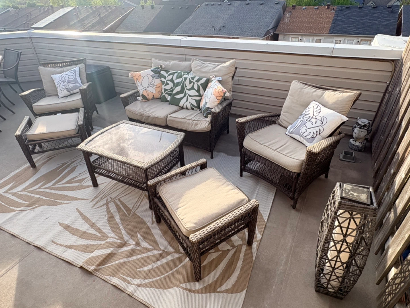 Wicker Patio Furniture Set with Cushions - photo 2