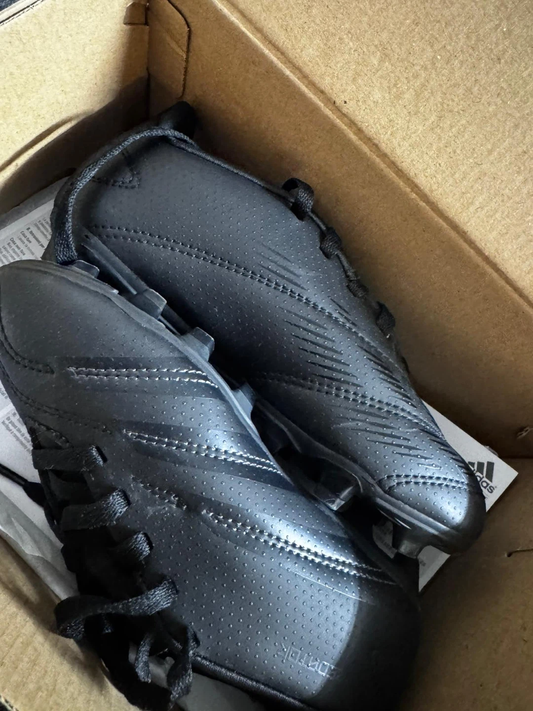Adidas Predator Club FxG J Soccer Cleats Size 12K Black