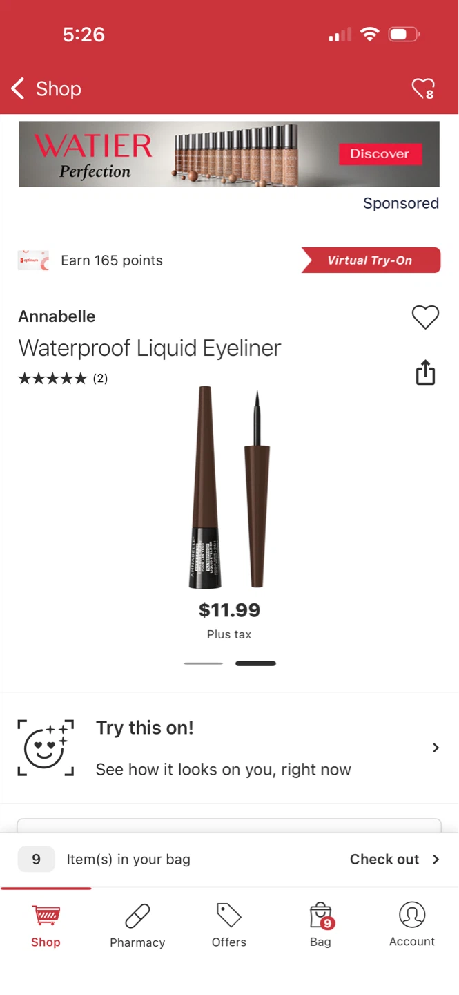 Annabelle Waterproof Liquid Eyeliner - Bronze - photo 4