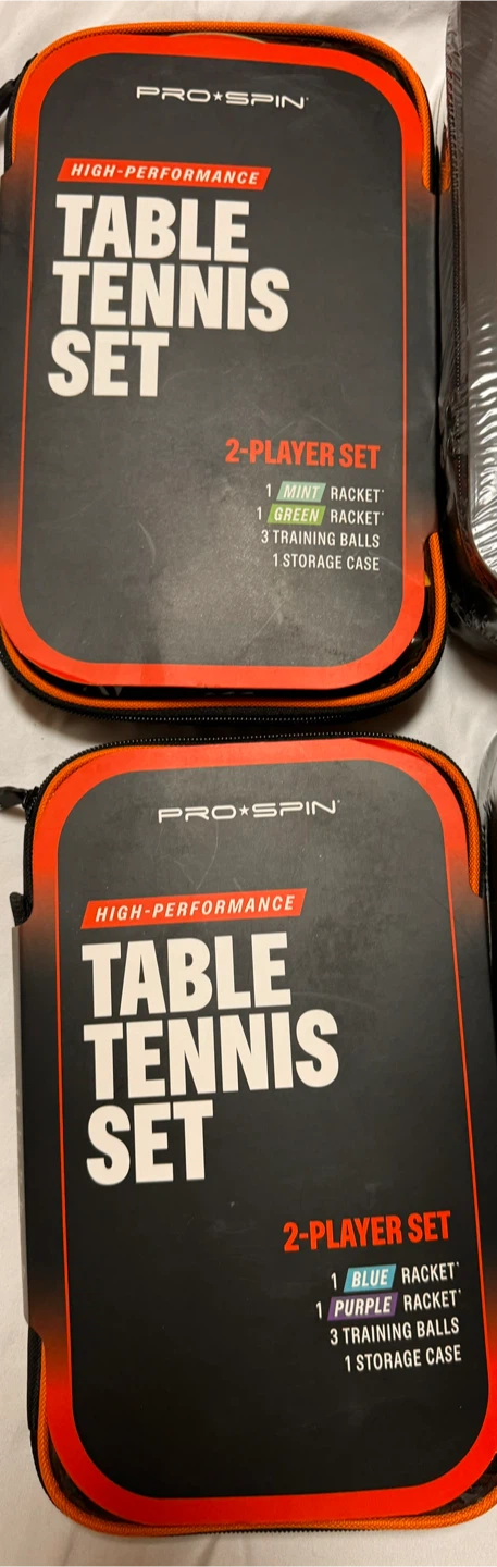 6 assorted Pro*spin table tennis sets - photo 5