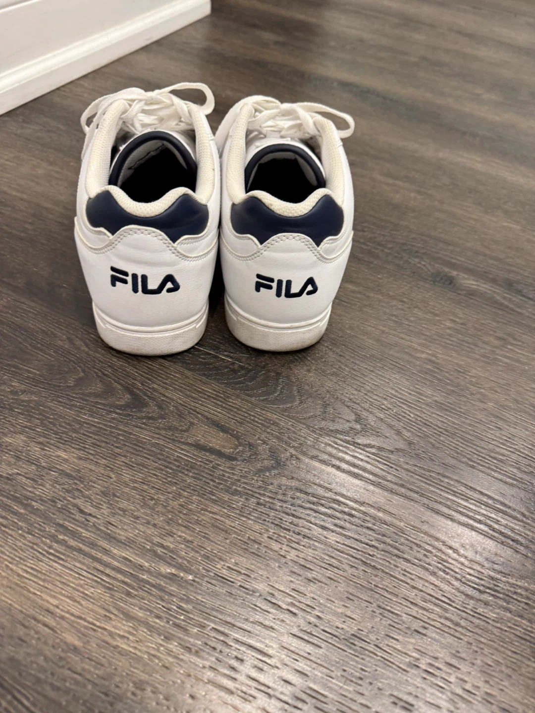 DC  and Fila Shoes Navy  and white Suede Sneakers - photo 4