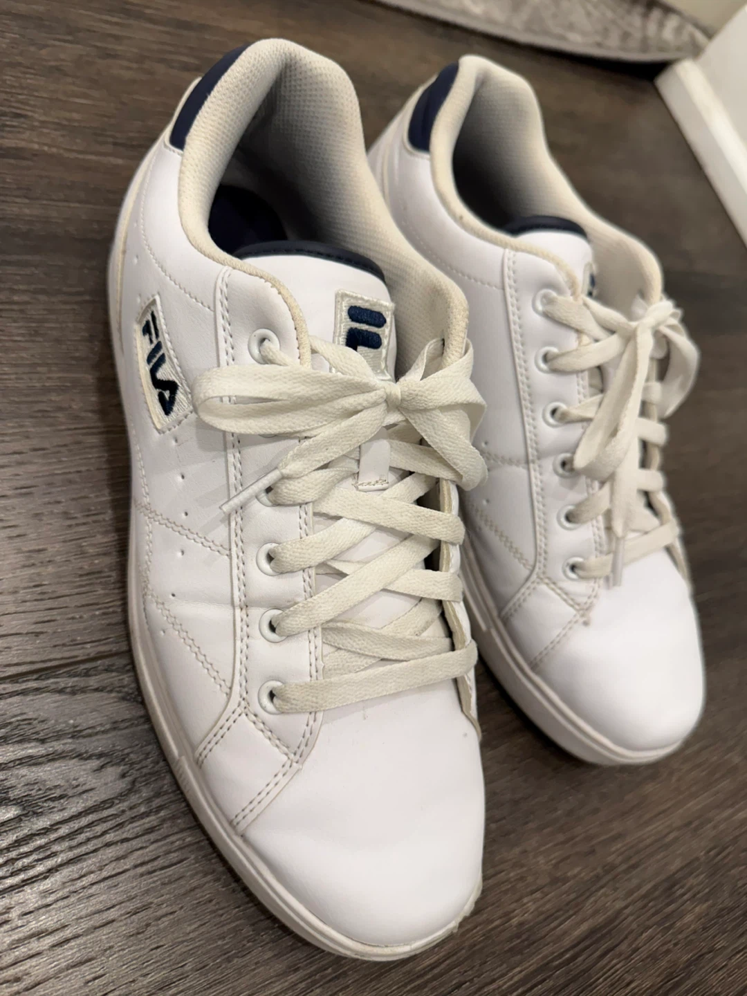 DC  and Fila Shoes Navy  and white Suede Sneakers - photo 5