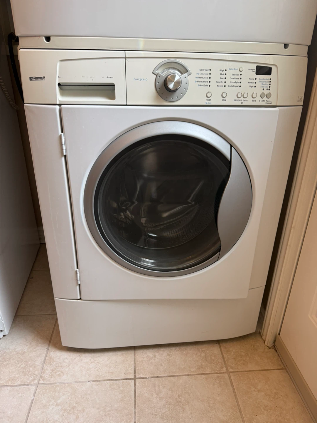 Kenmore Elite Washer and Dryer Stackable Set
