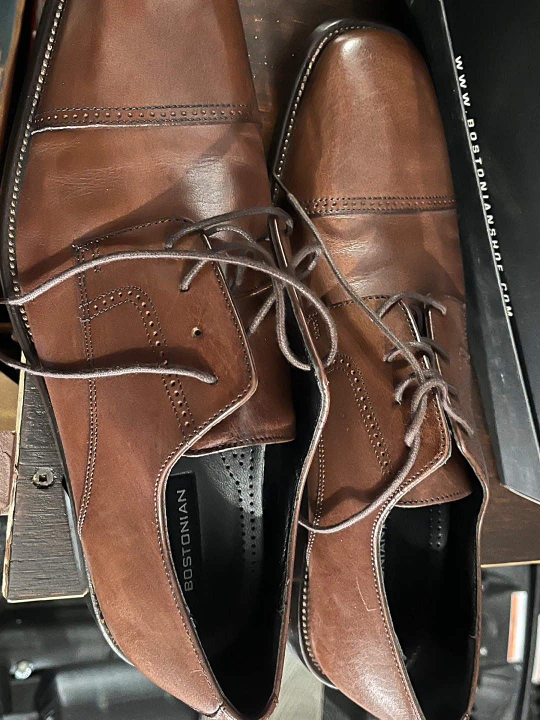 Bostonian Caldwell Men's Dress Shoes - Brown, Size 11.5 M