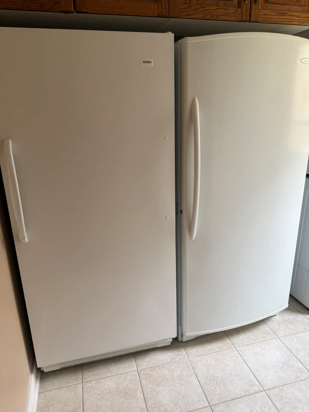 White Upright Freezers, set of 2 / Massive discount