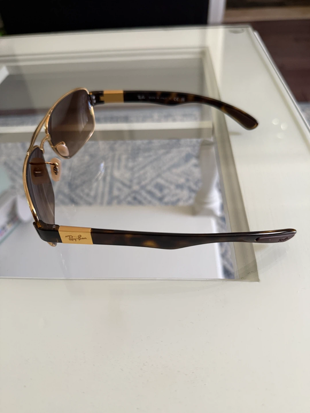 Ray-Ban RB3522 Sunglasses Gold Tortoise Shell - photo 5