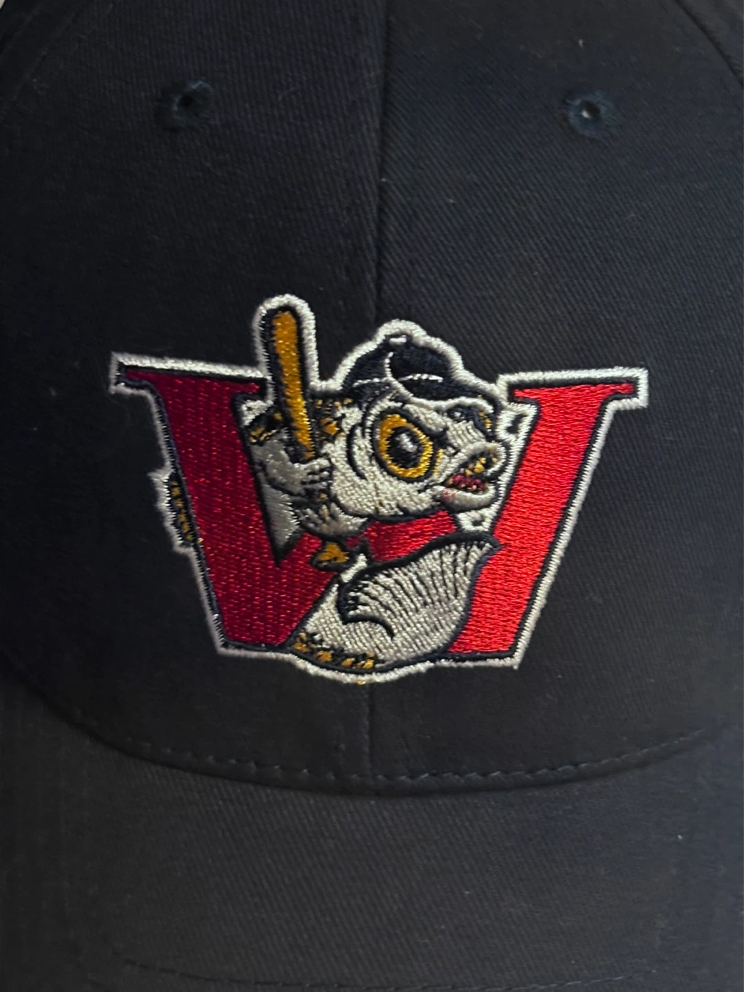 Vintage Winnipeg Goldeyes Navy Blue Baseball Cap - photo 2