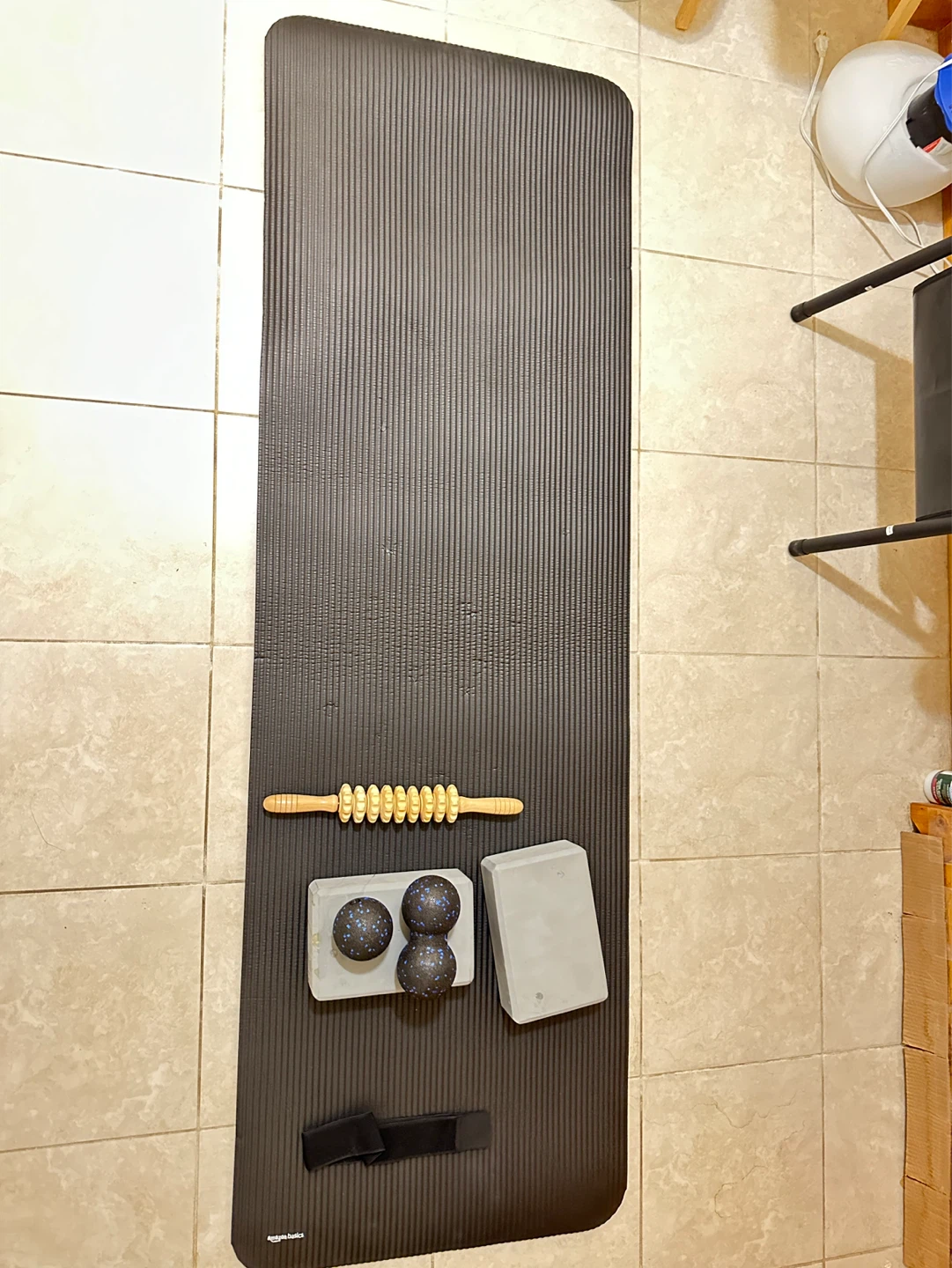 Yoga Mat and Recovery Tools Set