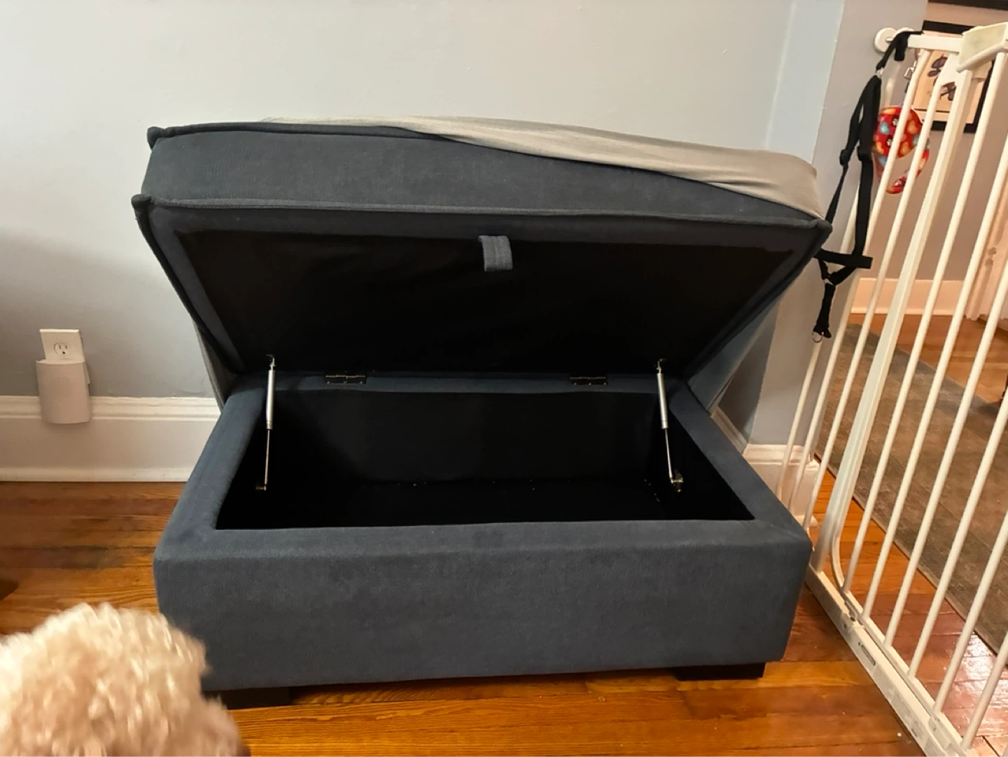 Storage Ottoman Bench - Dark Gray - photo 3