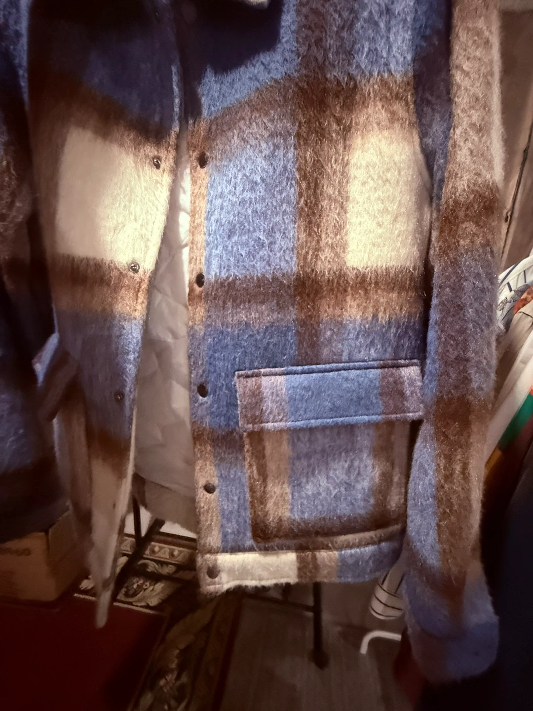 Topman Plaid Jacket - Size L