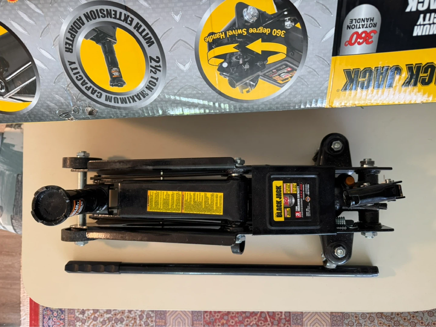 Black Jack 3 Ton Low Profile Floor Jack - photo 2