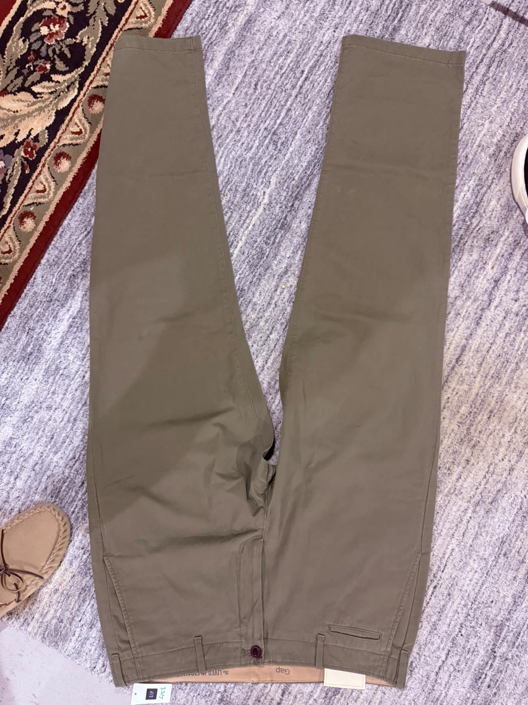 Gap Lived-In Straight Trousers 36x32 Khaki - photo 4