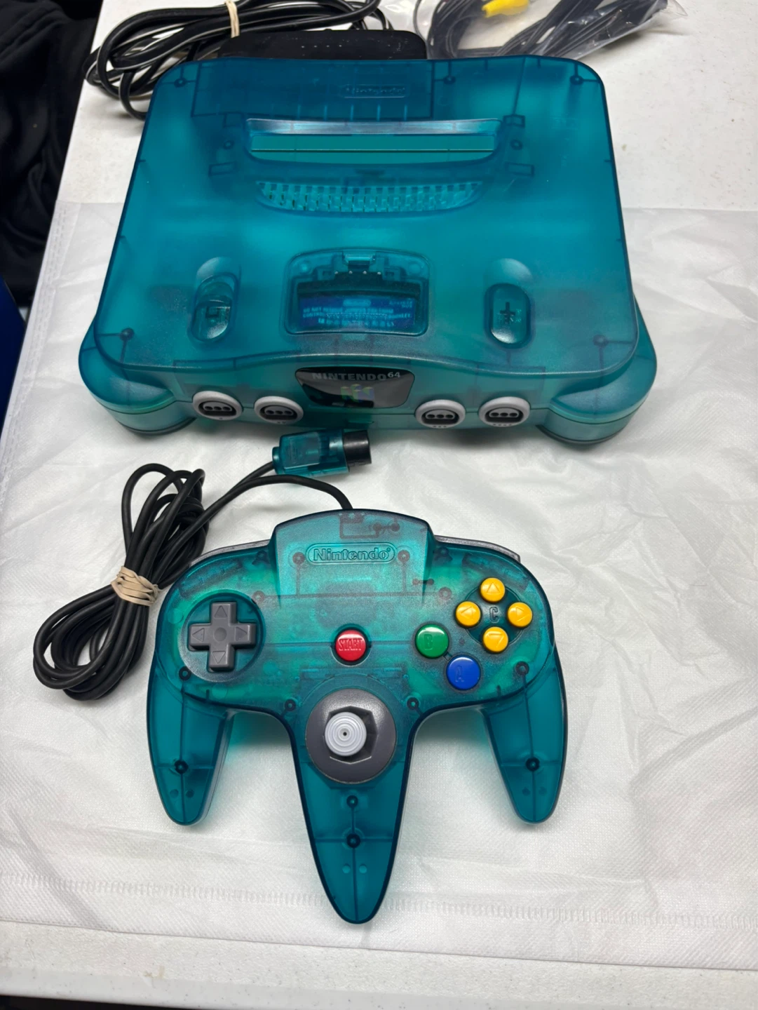 Nintendo Funtastic ICE blue N64 console
