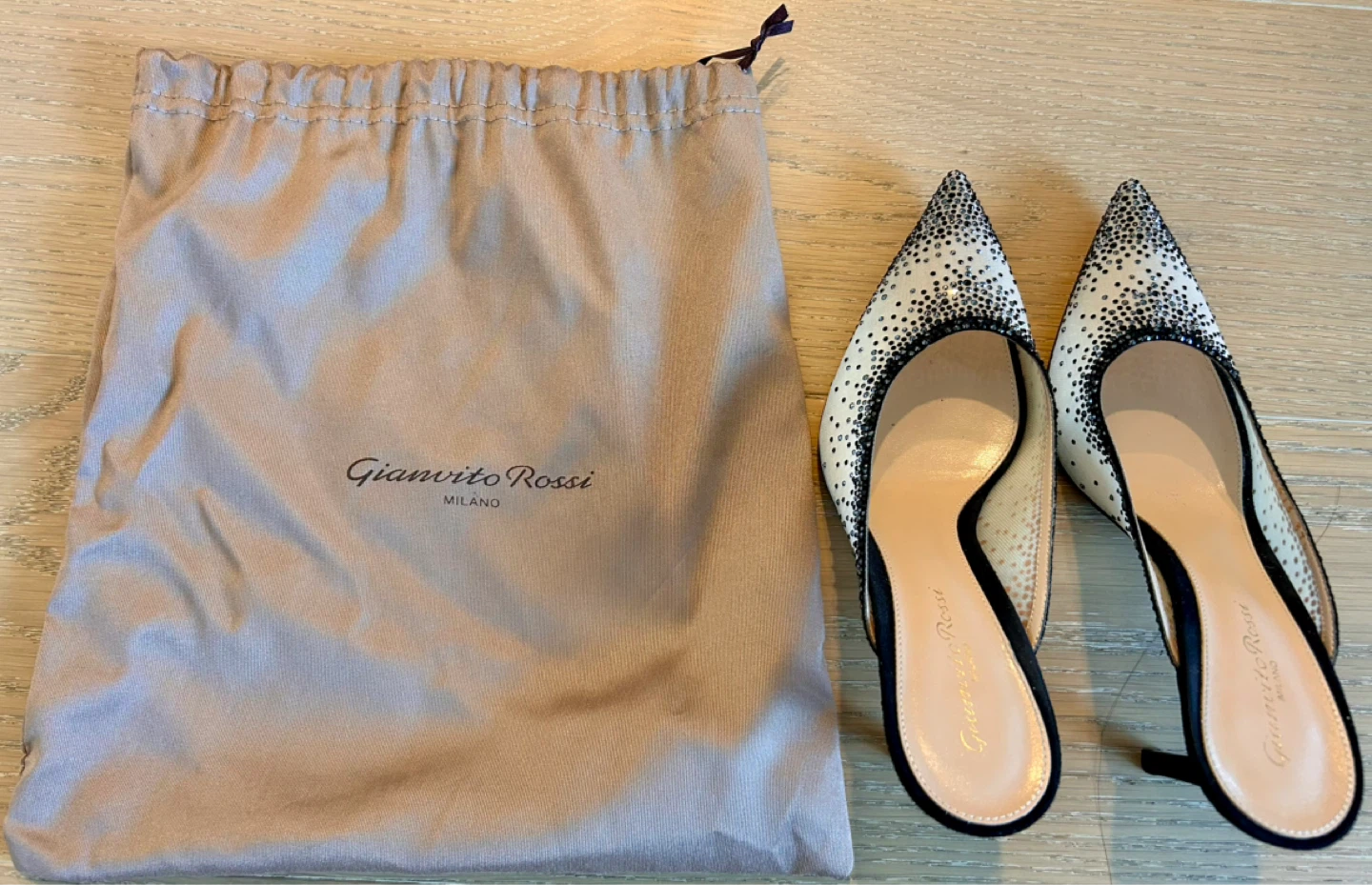 Gianvito Rossi Embellished Mesh Pumps