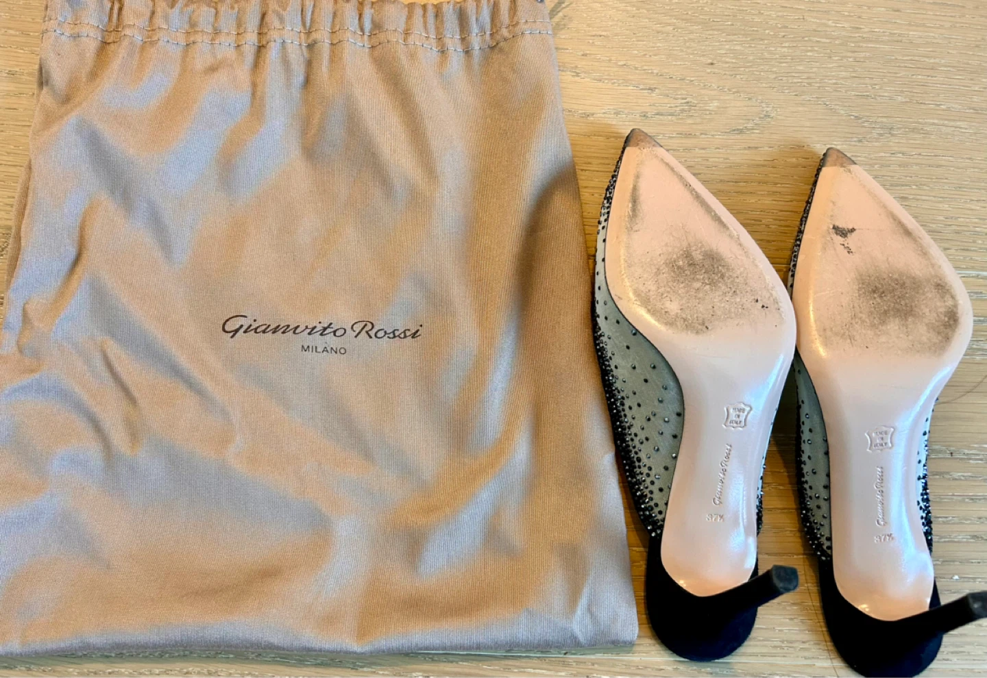 Gianvito Rossi Embellished Mesh Pumps - photo 3
