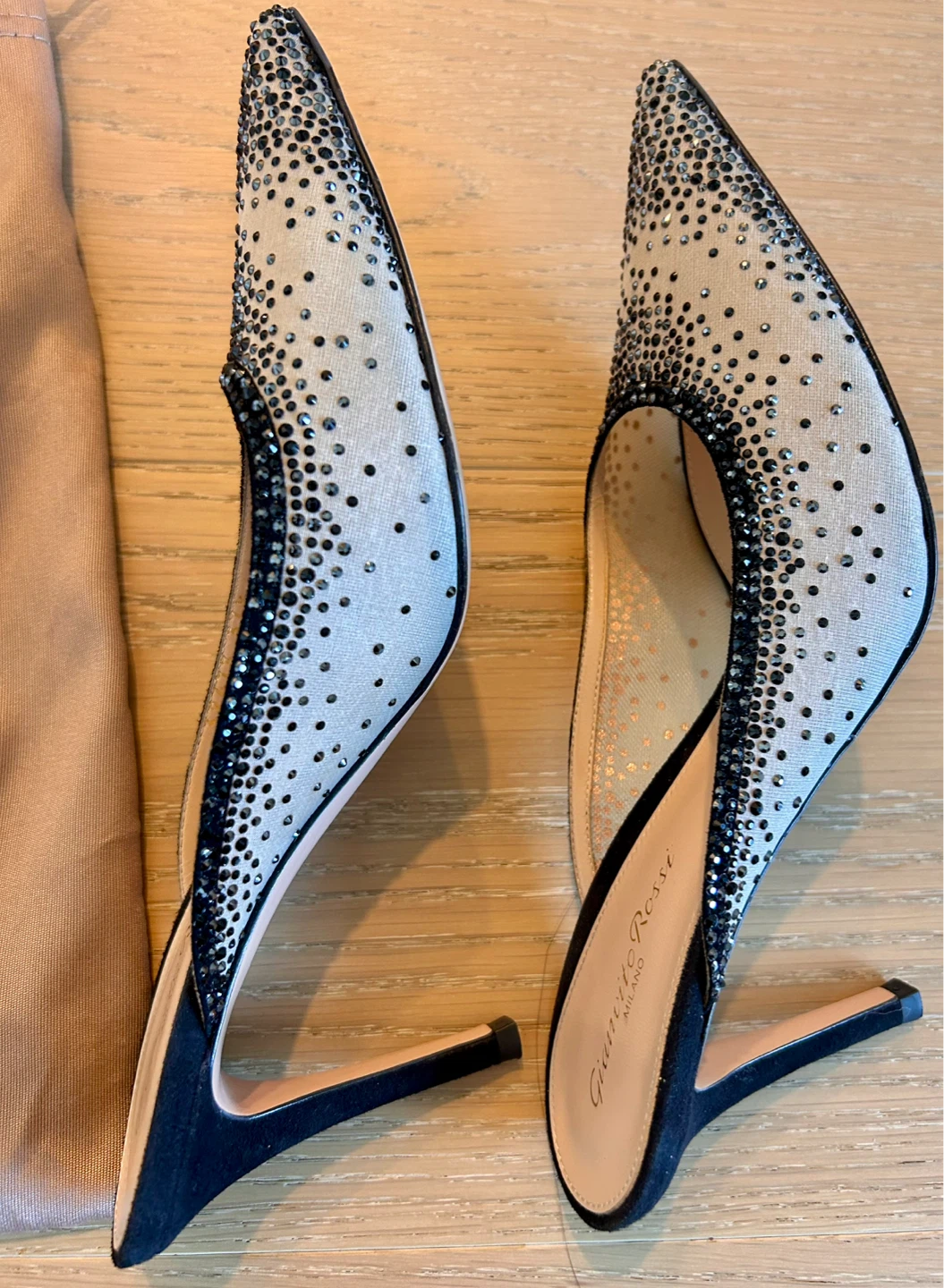 Gianvito Rossi Embellished Mesh Pumps - photo 2