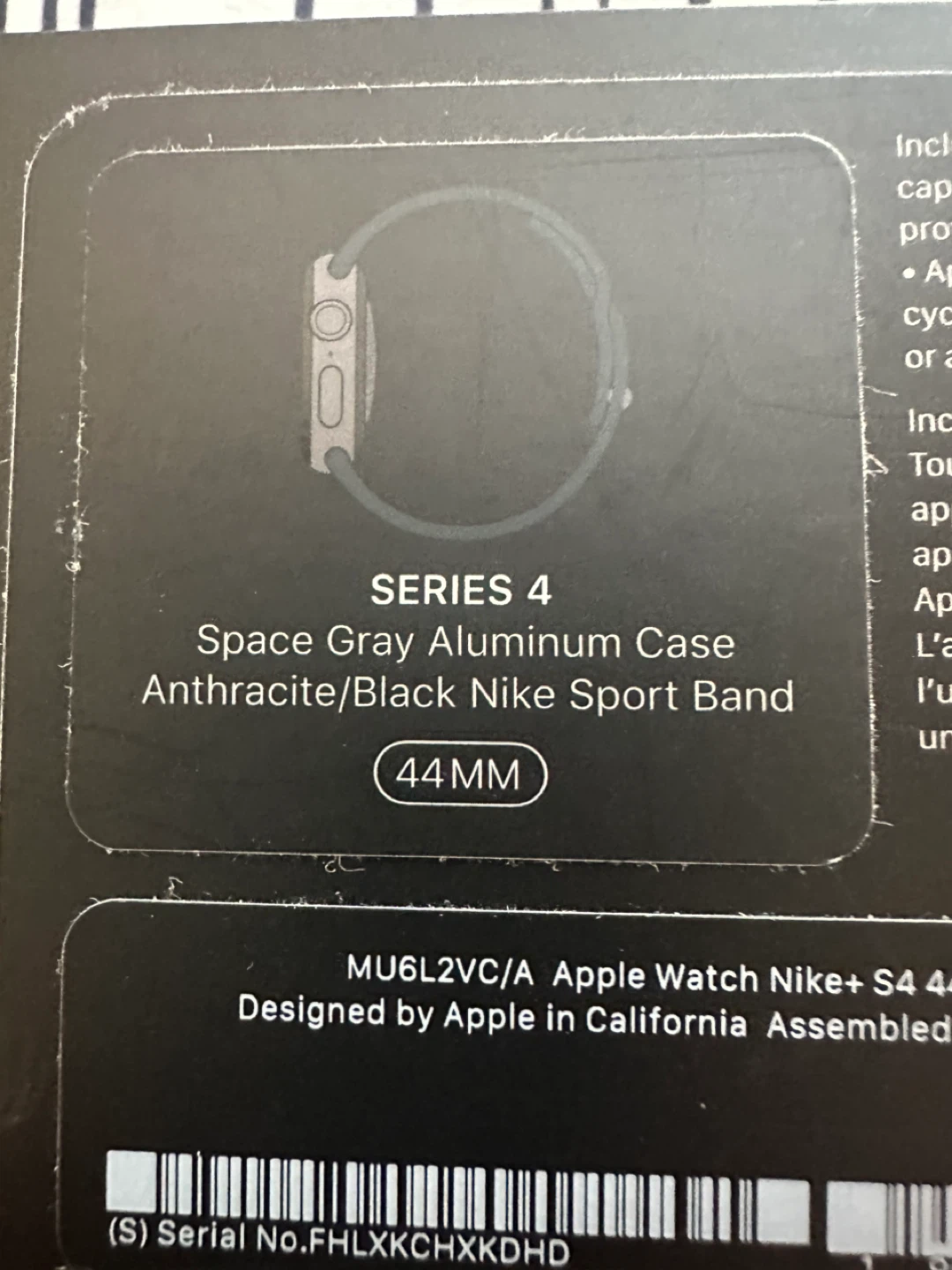 Apple Watch Series 4 Nike+ 44mm Space Gray Aluminum - photo 3