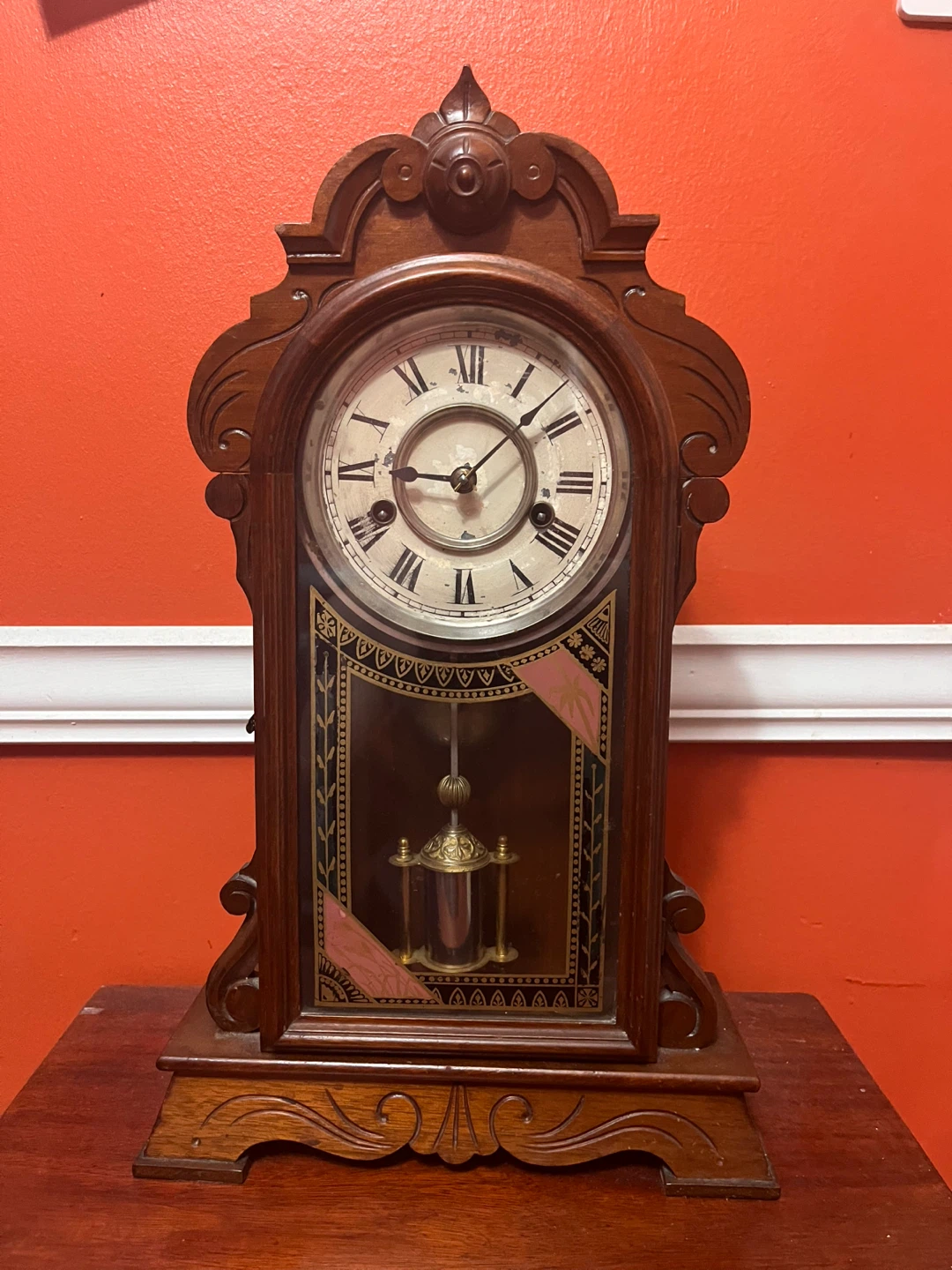 New Haven Clock Co. Striking Mantel Clock - photo 3