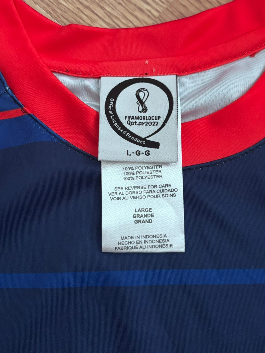 FIFA World Cup Qatar 2022 France Jersey (Men’s Large) - photo 4