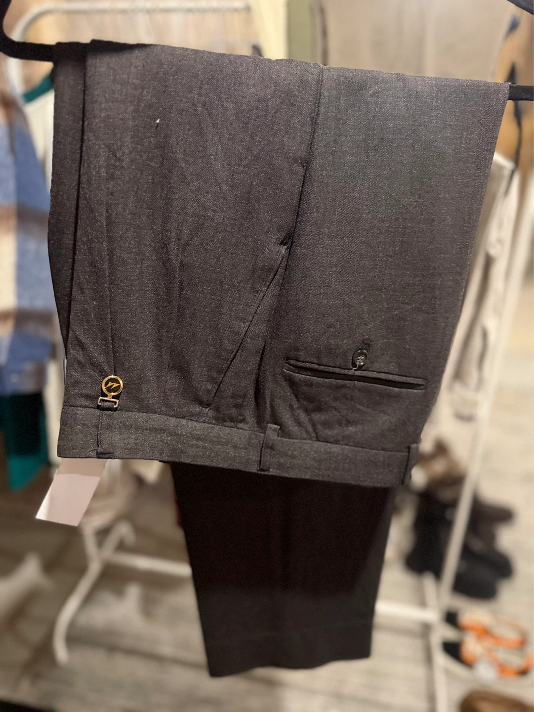 Manhattan Men's Dress Pants Size 32 Charcoal Grey - photo 2