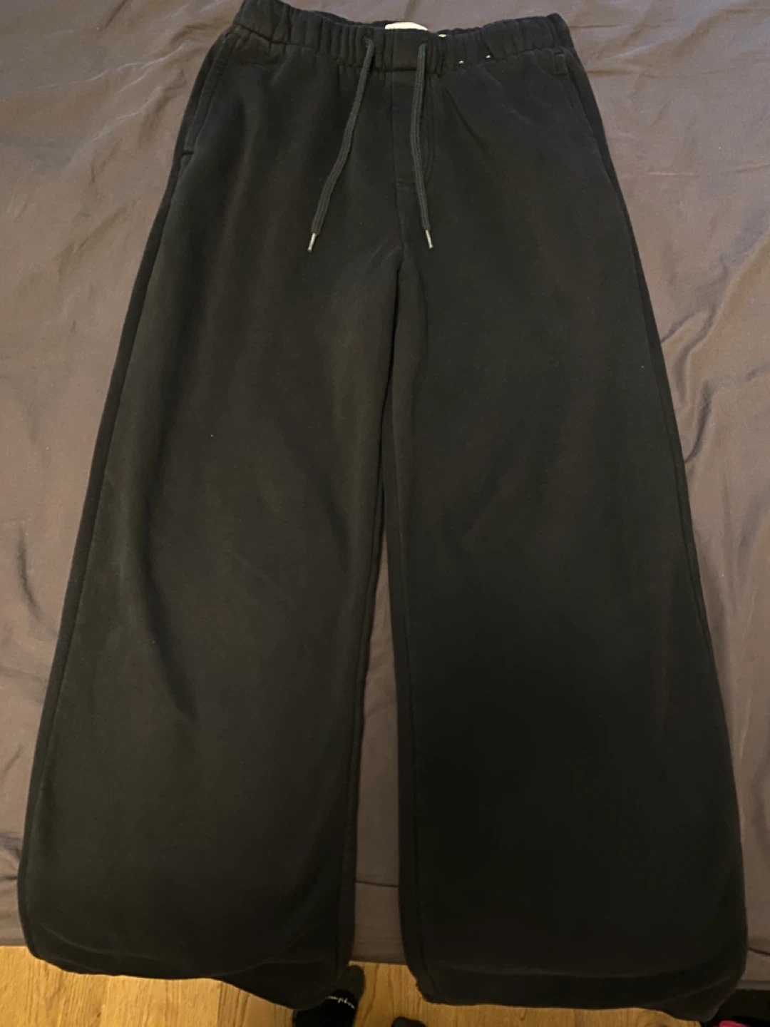 Hollister Black Wide Leg Sweatpants Size S
