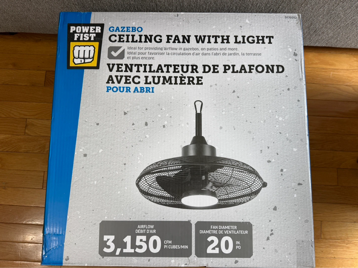 Power Fist Gazebo Ceiling Fan with Light