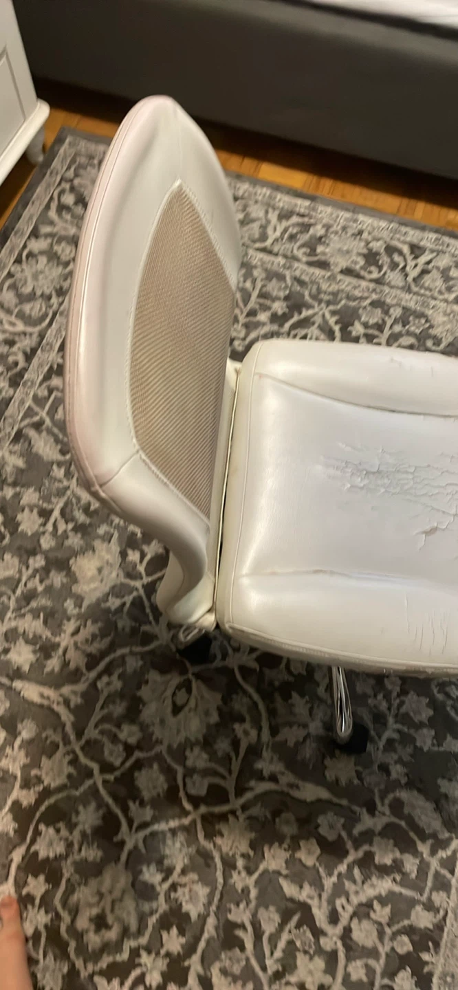 White Office Chair - Mesh Back - photo 2