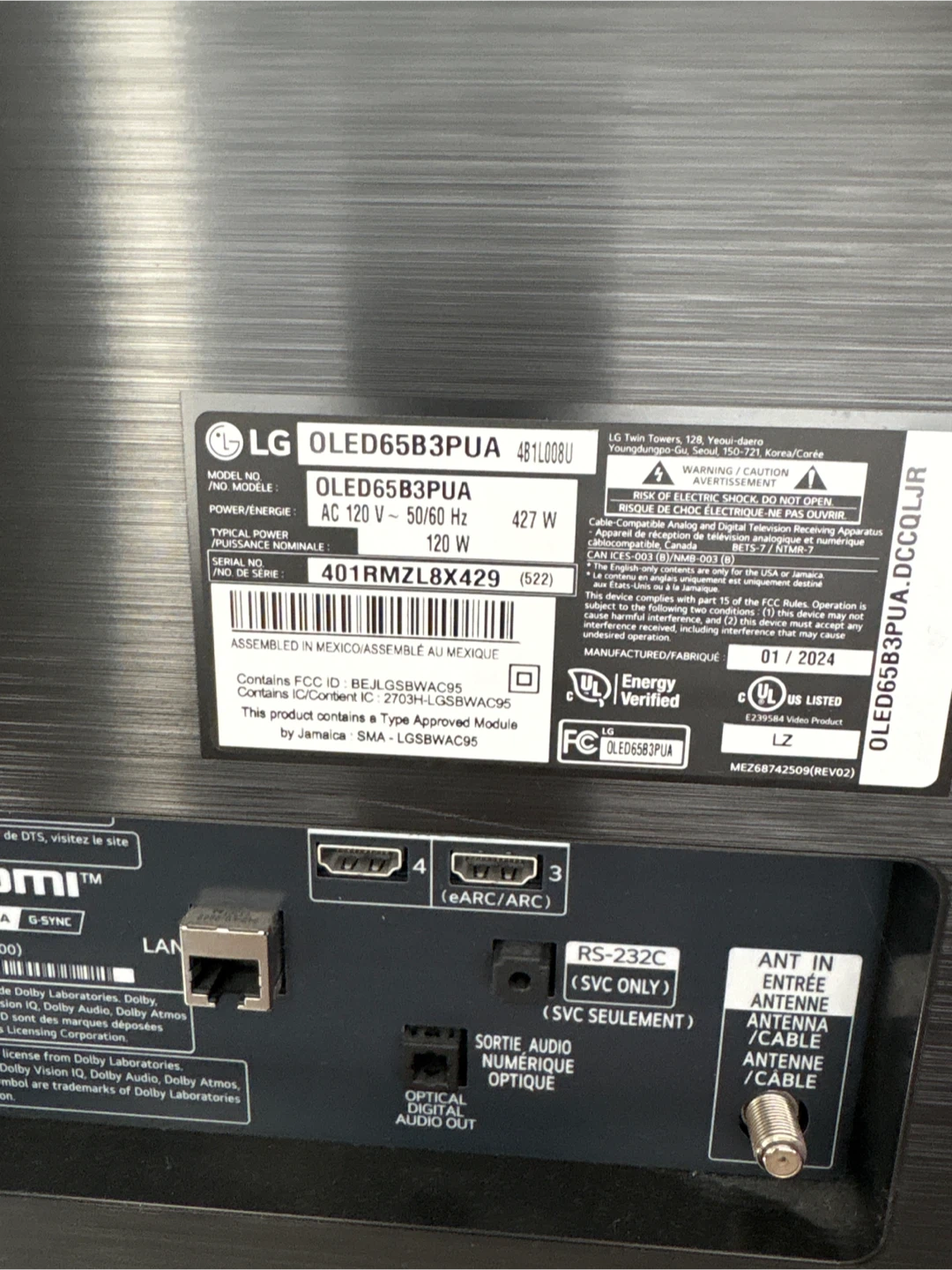 LG OLED 65" B3 Series 4K UHD Smart TV - photo 2