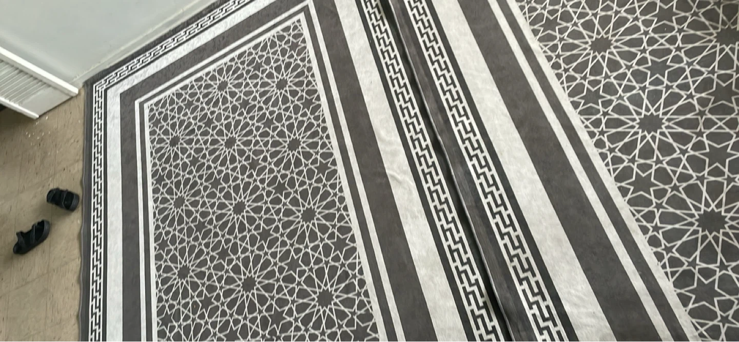 Dark Grey Geometric Pattern Area Rug - photo 2